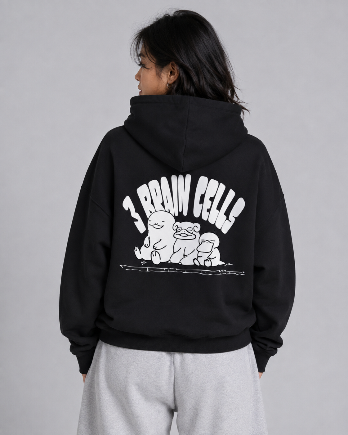 3 BRAIN CELLS BOXY HOODIE