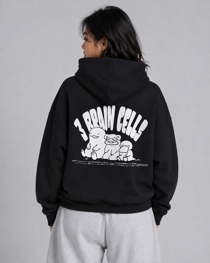 3 BRAIN CELLS BOXY HOODIE