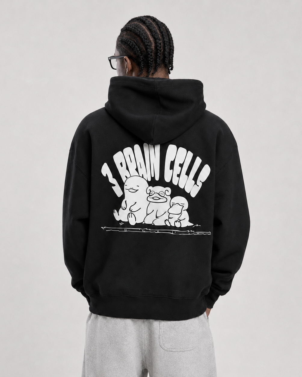 3 BRAIN CELLS BOXY HOODIE