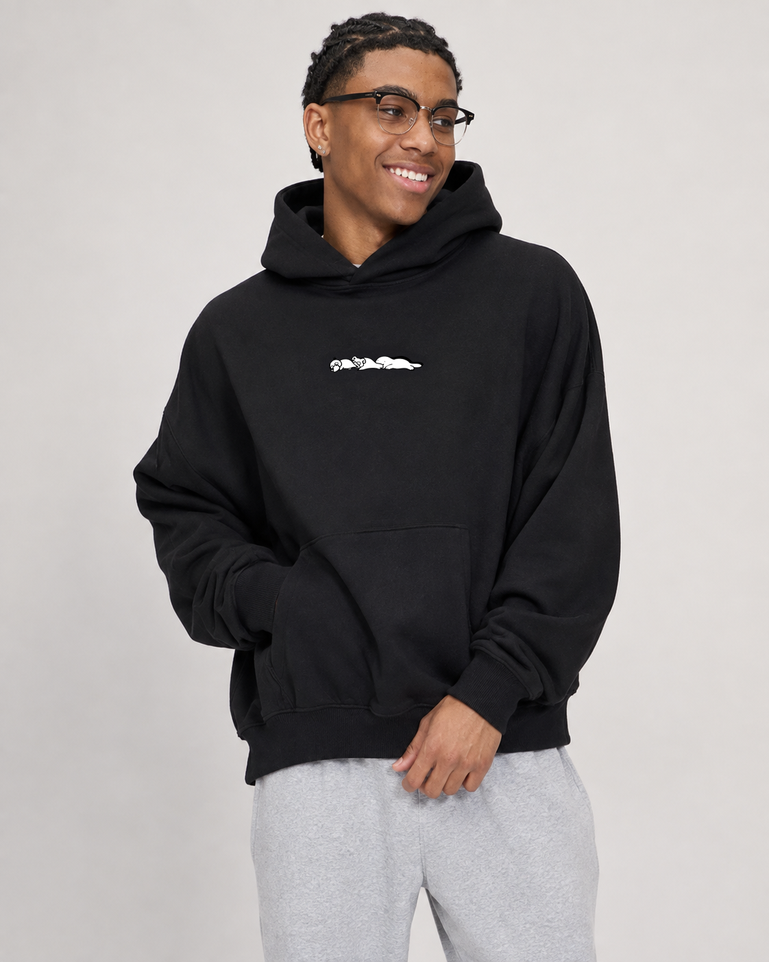 3 BRAIN CELLS BOXY HOODIE