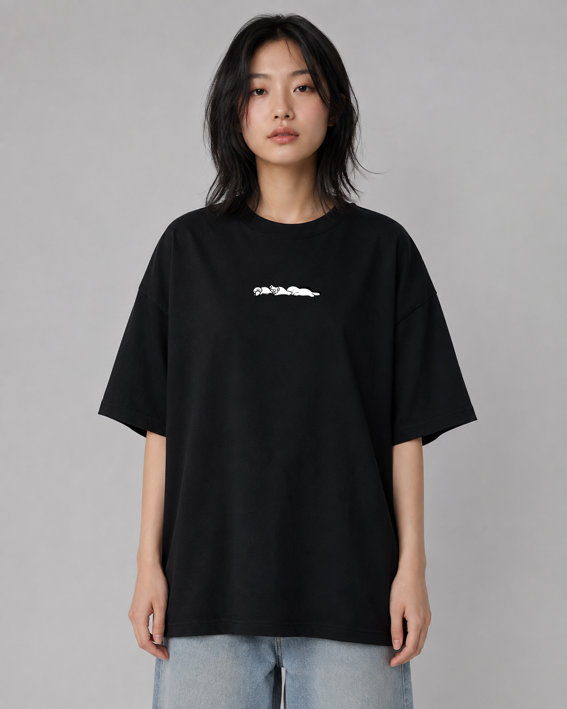 3 BRAIN CELLS BOXY OVERSIZED TEE