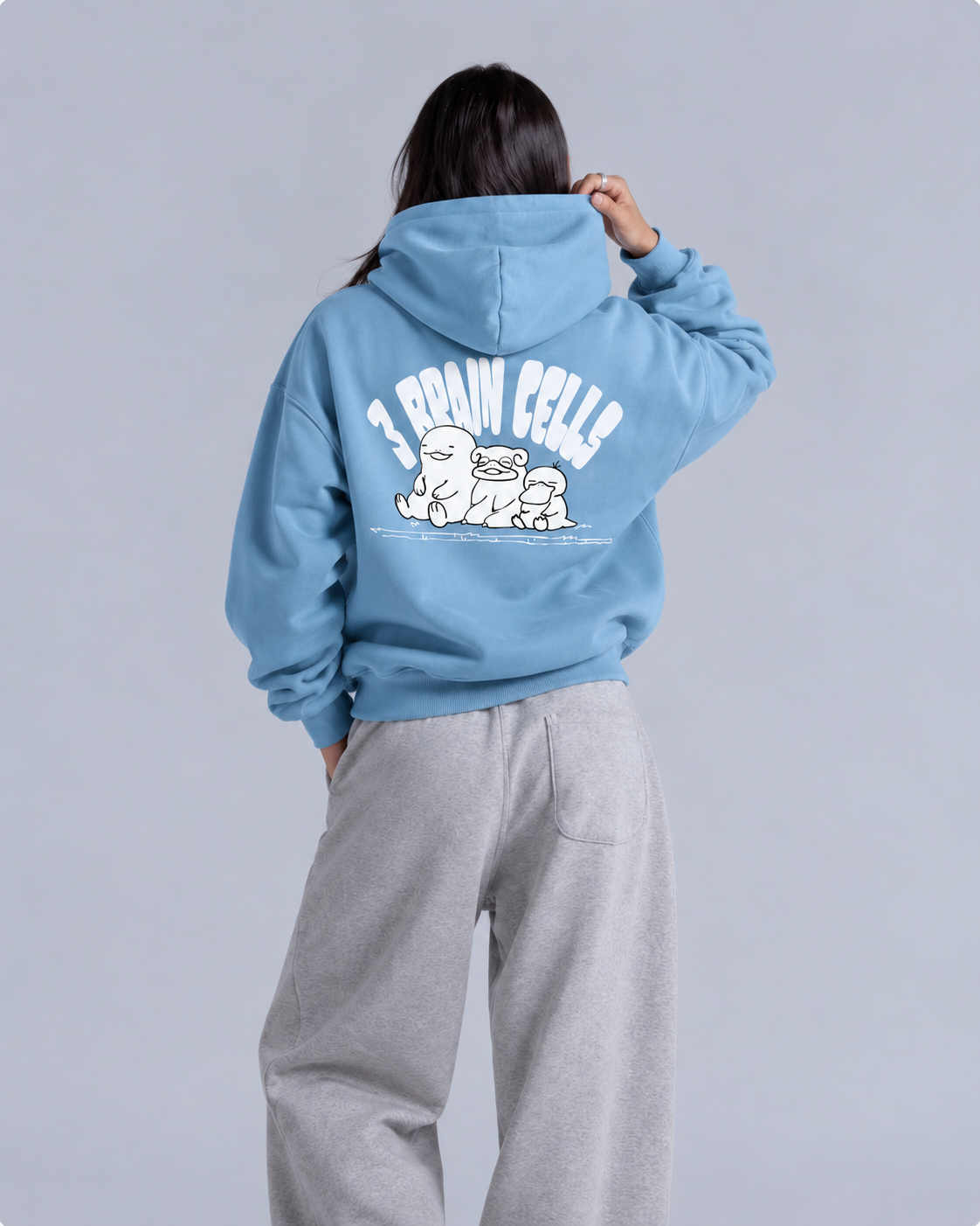3 BRAIN CELLS OVERSIZED HOODIE