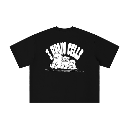 3 BRAIN CELLS BOXY OVERSIZED TEE