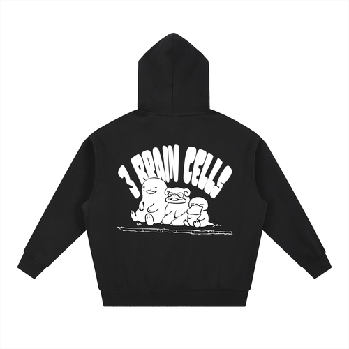 3 BRAIN CELLS BOXY HOODIE