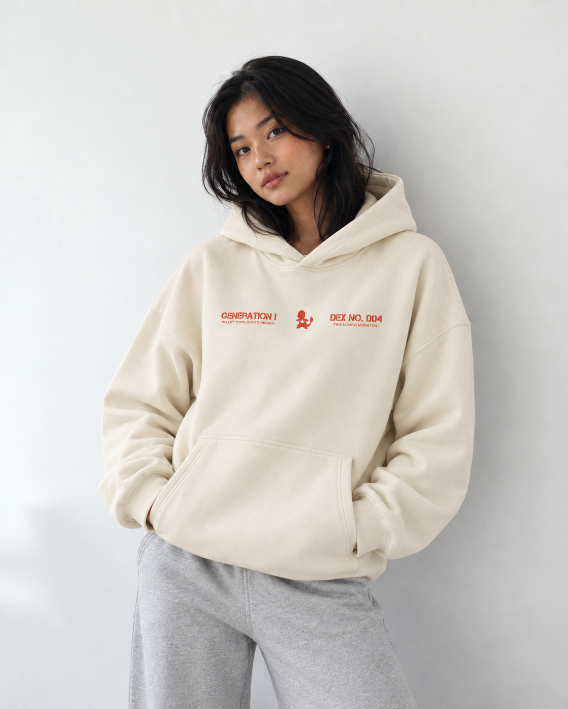 FIRE LIZARD BOXY HOODIE