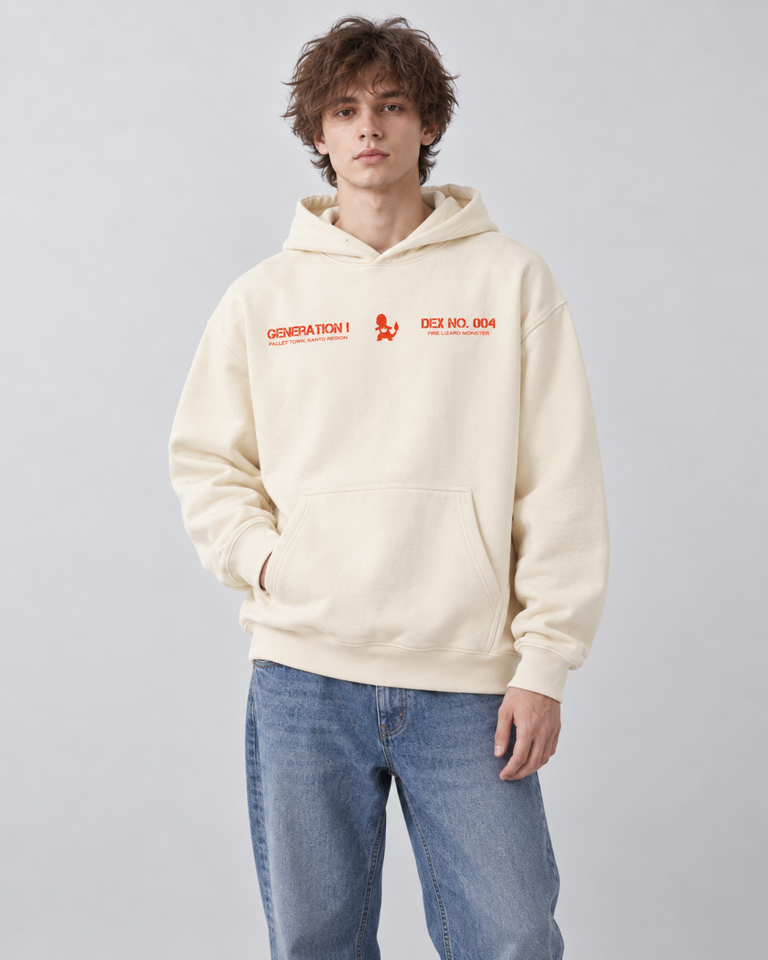FIRE LIZARD BOXY HOODIE