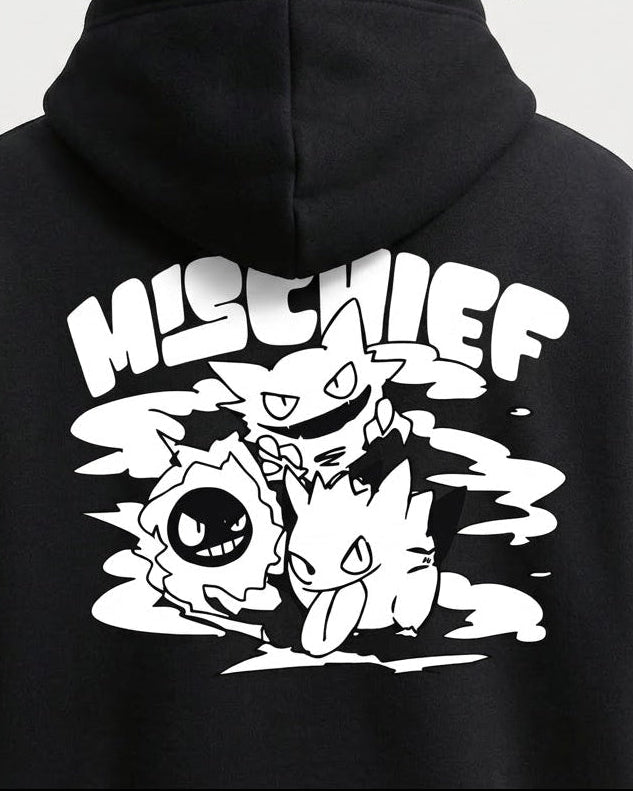 GHOSTLY MISCHIEF BOXY HOODIE
