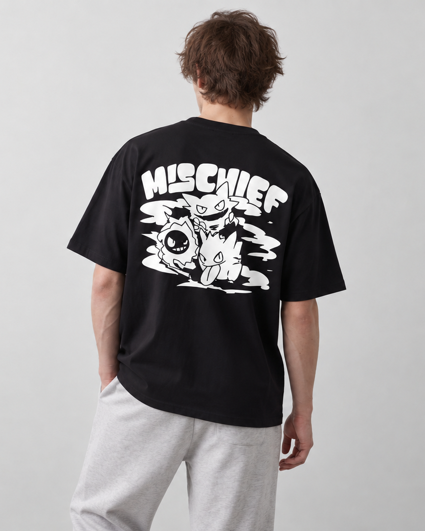 GHOSTLY MISCHIEF BOXY OVERSIZED TEE